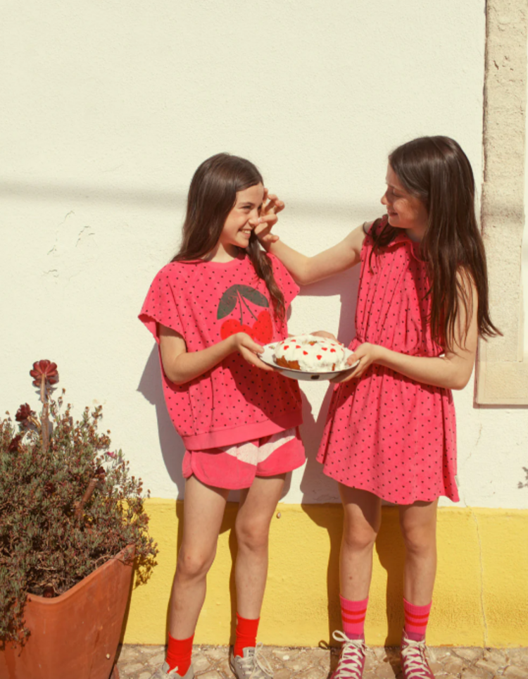 Piupiuchick Piupiuchick | Jurk hearts pink