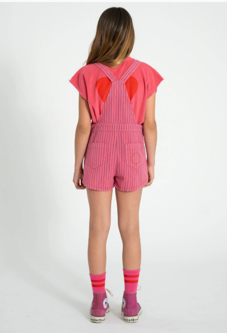 Piupiuchick Piupiuchick | Tuinbroek indigo stripes pink