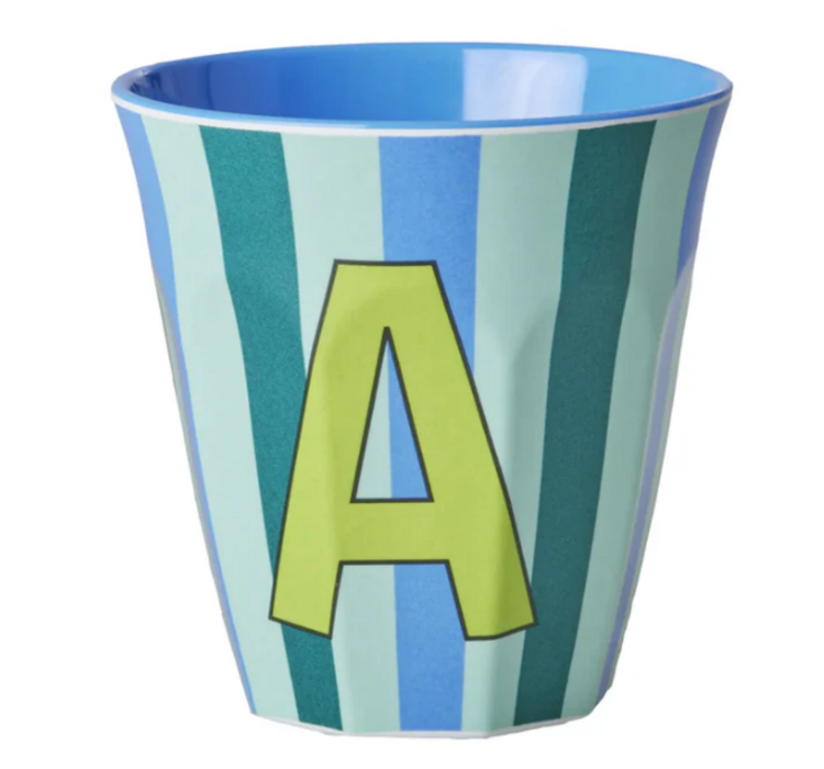 Rice Rice | Mok melamine blauw A stripes