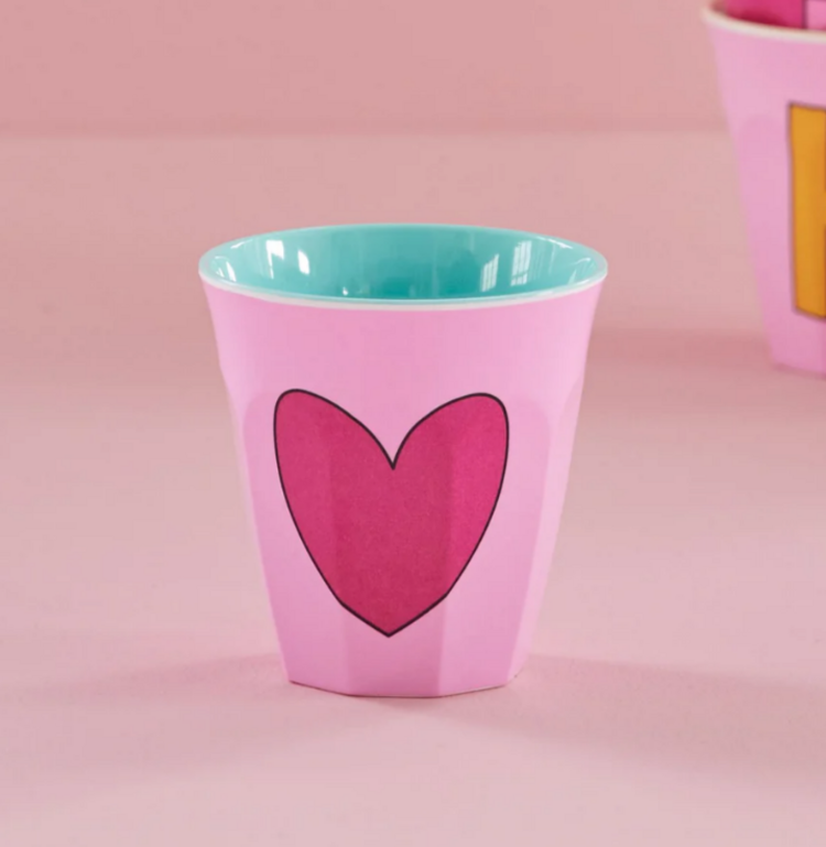 Rice Rice | Mok melamine heart roze