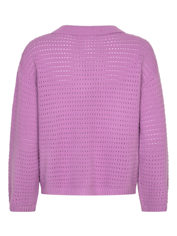 Ydence | Knitted top Clara violet