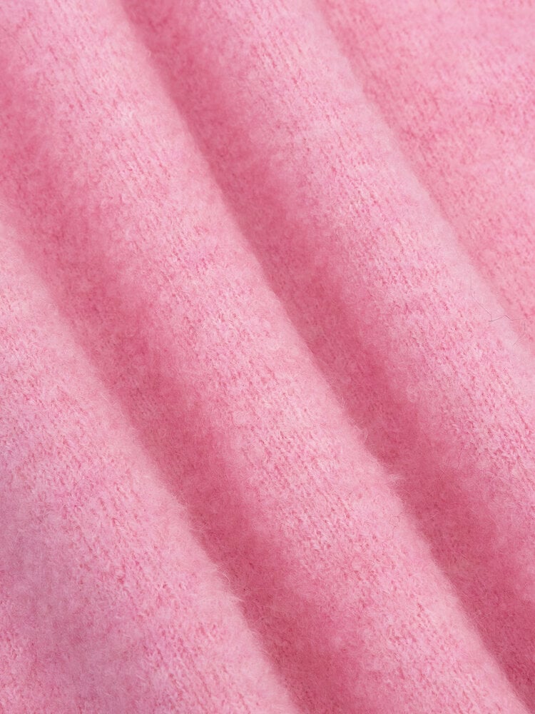 Ydence | Knitted sweater Bunny coral pink