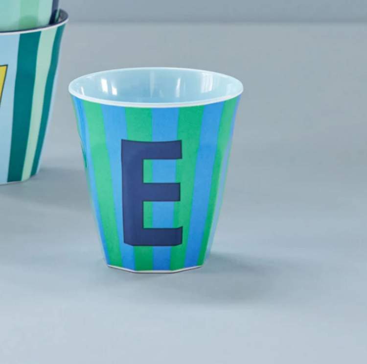 Rice | Mok melamine E blauw stripes