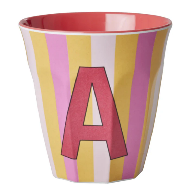 Rice | Mok melamine A roze stripes