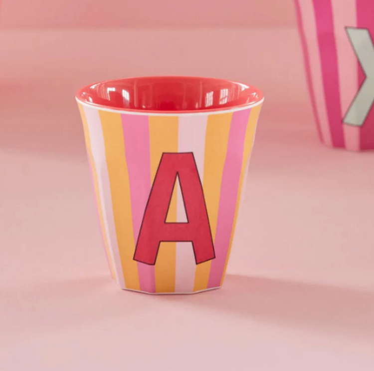 Rice | Mok melamine A roze stripes