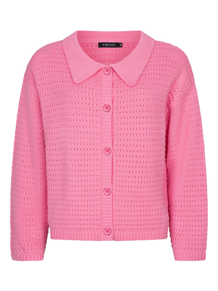 Ydence | Knitted top Clara coral pink