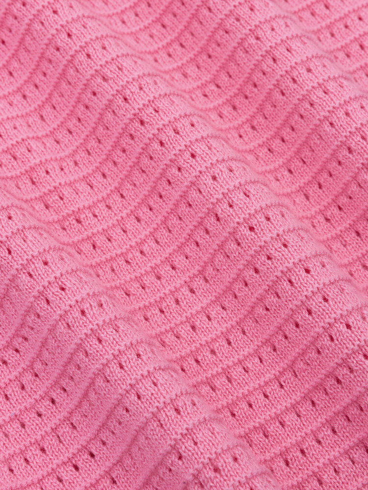 Ydence | Knitted top Clara coral pink
