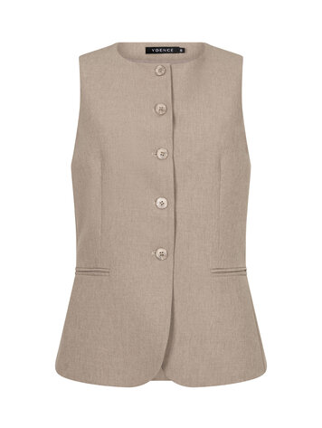 Ydence | Gilet Mellie stone grey