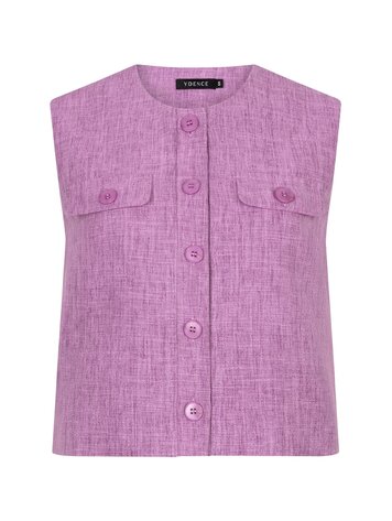 Ydence | Gilet Amanda purple melange