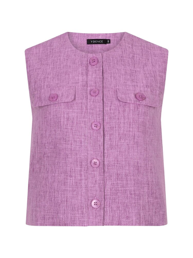 Ydence | Gilet Amanda purple melange