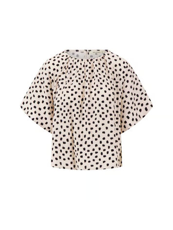 Zusss Zusss | Raglan top met stippen print