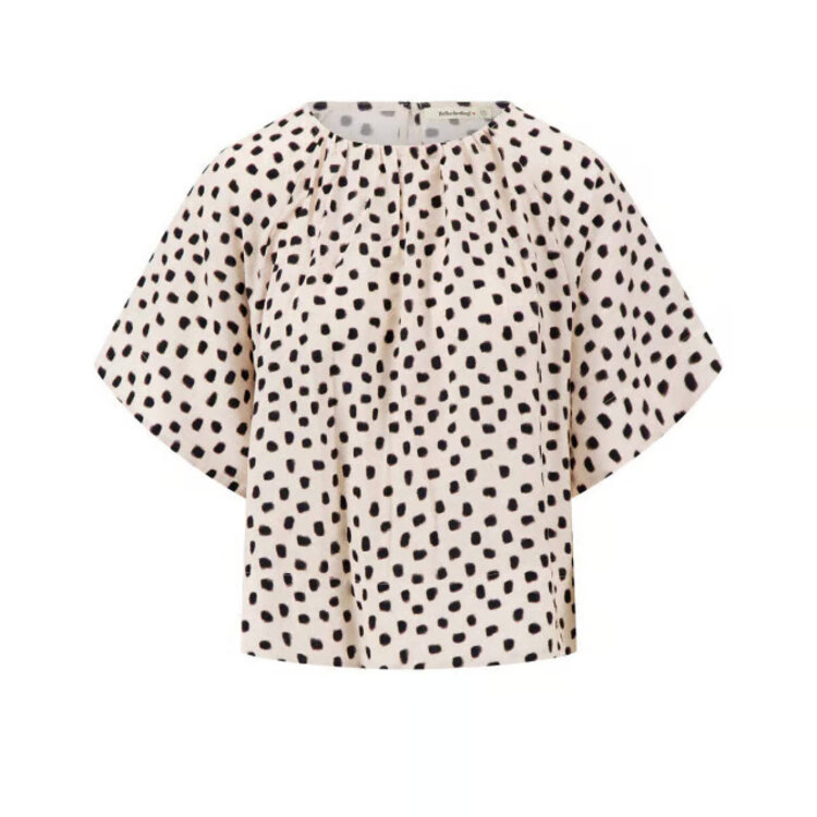 Zusss Zusss | Raglan top met stippen print