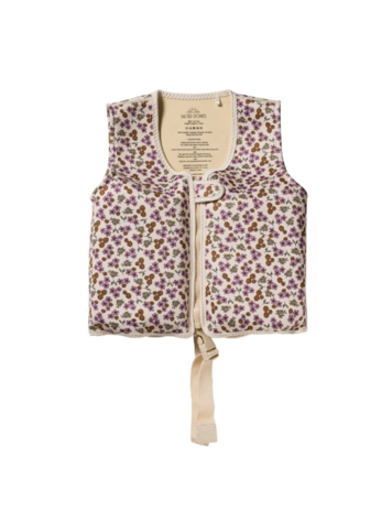 Salted Stories  Salted Stories | Zwemvest Sparkly Flowers White Swan