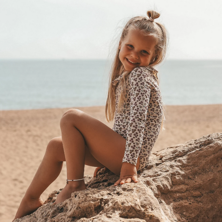 Salted Stories  Salted Stories | Badpak Sparkly Flower Bombay Brown