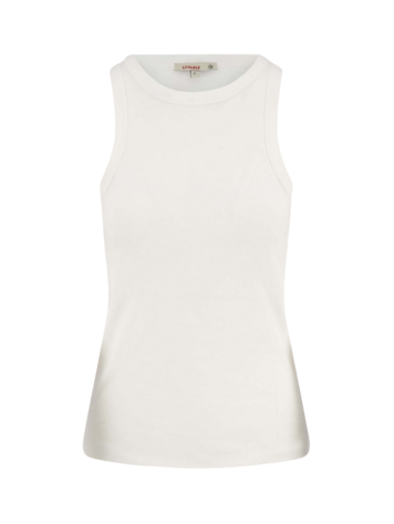 Zusss Zusss | Tanktop met borduur off white