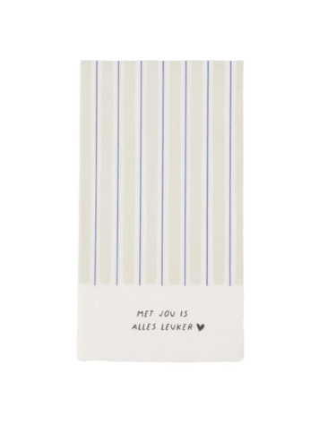 Zusss Zusss | Servetten rechthoek met jou is alles leuker