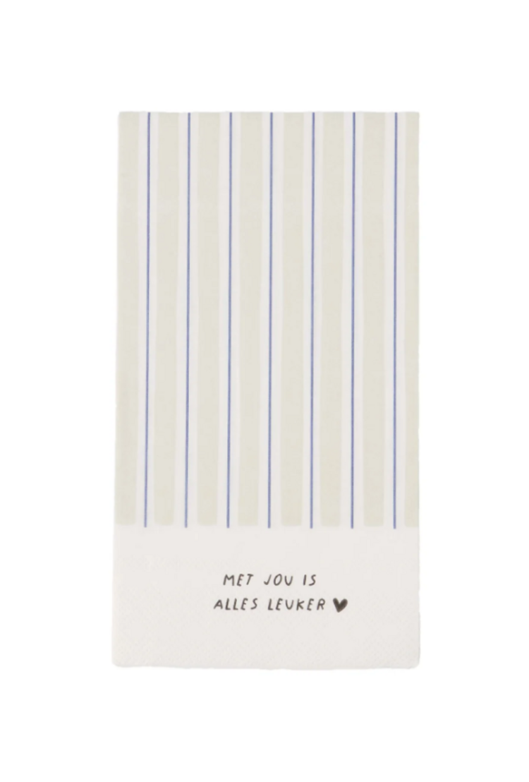 Zusss Zusss | Servetten rechthoek met jou is alles leuker