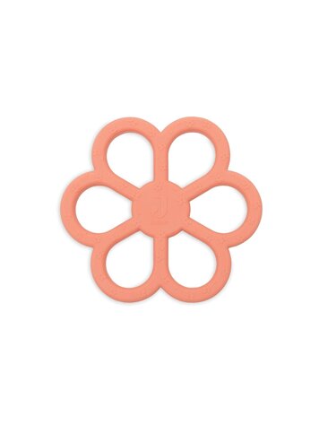 Jollein Jollein | Bijtring siliconen flower coral rose