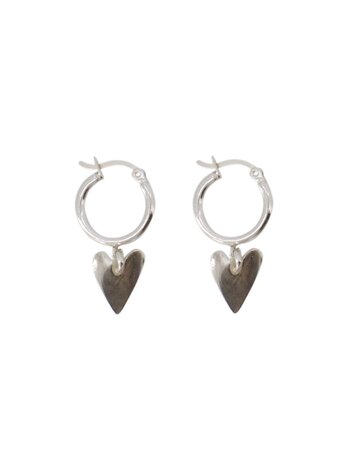 Zusss Zusss | Oorbellen met ring en hart