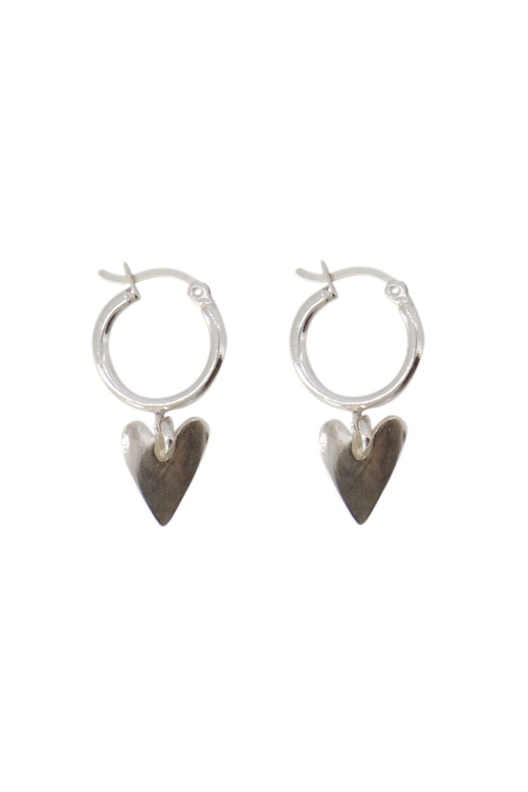 Zusss Zusss | Oorbellen met ring en hart