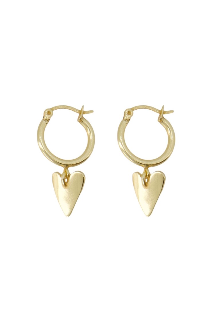 Zusss Zusss | Oorbellen met ring en hart
