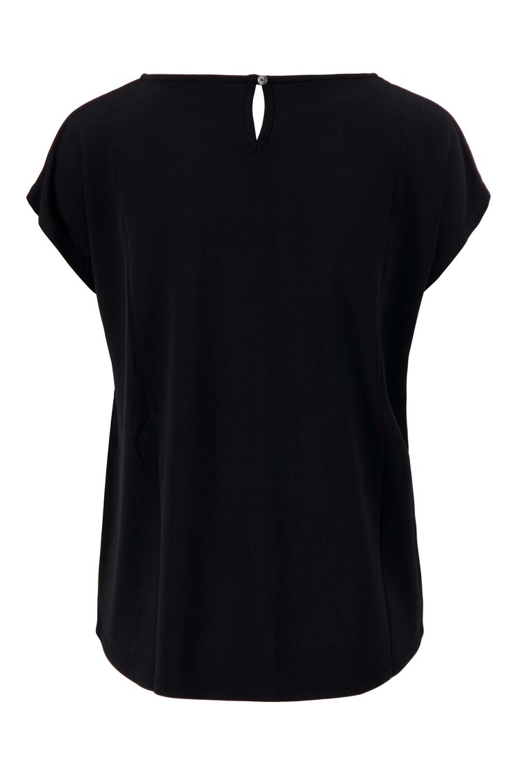 Zusss Zusss | Top met boothals met borduur