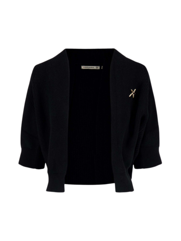 Zusss Zusss | Vest met vleermuis mouw zwart