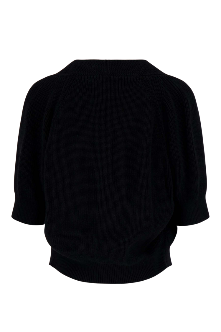 Zusss Zusss | Vest met vleermuis mouw zwart