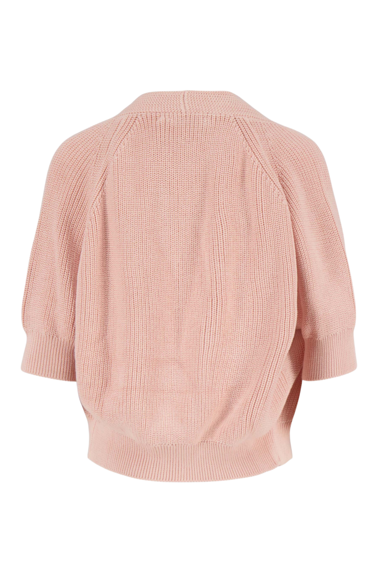 Zusss Zusss | Vest met vleermuis mouw soft pink