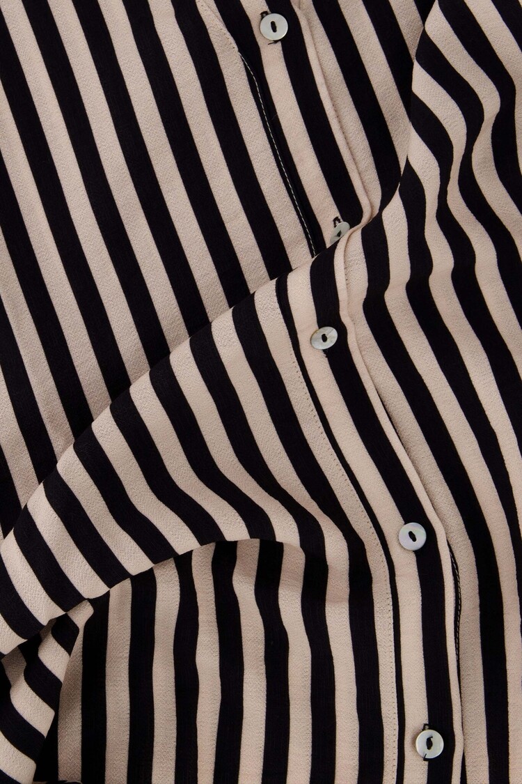 Zusss Zusss | Blouse streep zwart