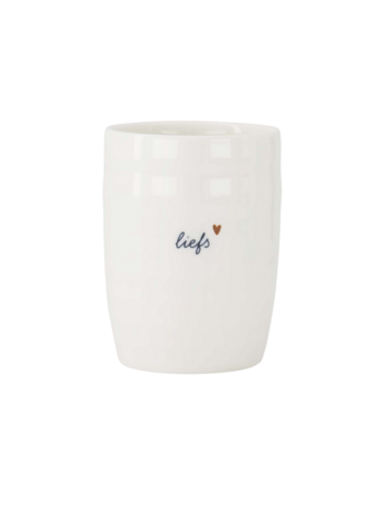 Zusss Zusss | Koffiemok liefs wit / bruin