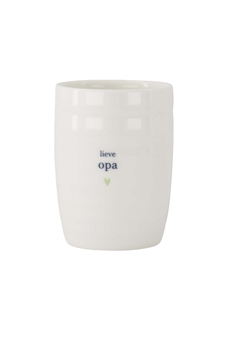 Zusss Zusss | Koffiemok lieve opa wit / lichtgroen