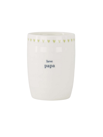 Zusss Zusss | Koffiemok lieve papa wit / lichtgroen