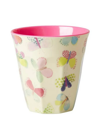 Rice Rice | Mok melamine Crème Butterfly Print