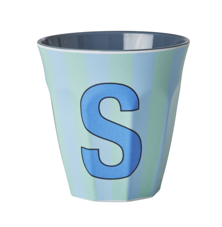 Rice Rice | Mok melamine S blauw stripes