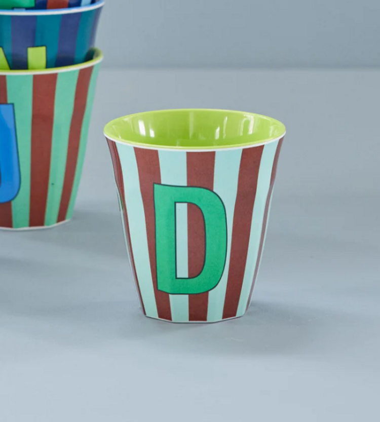 Rice Rice | Mok melamine D meerkleurig stripes