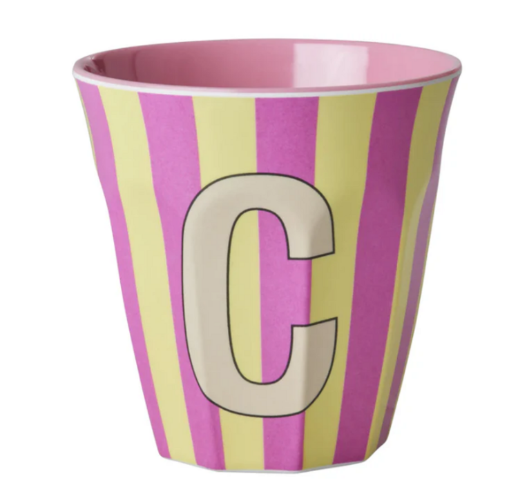 Rice Rice | Mok melamine C meerkleurig stripes