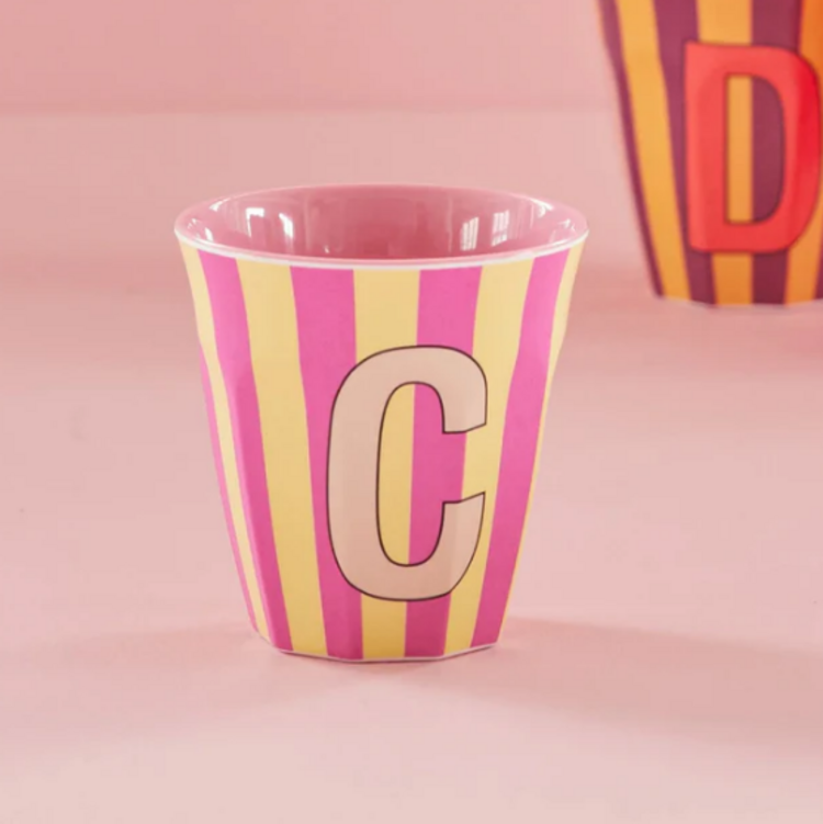 Rice Rice | Mok melamine C meerkleurig stripes