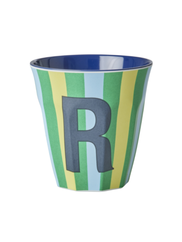 Rice Rice | Mok melamine R meerkleurig stripes