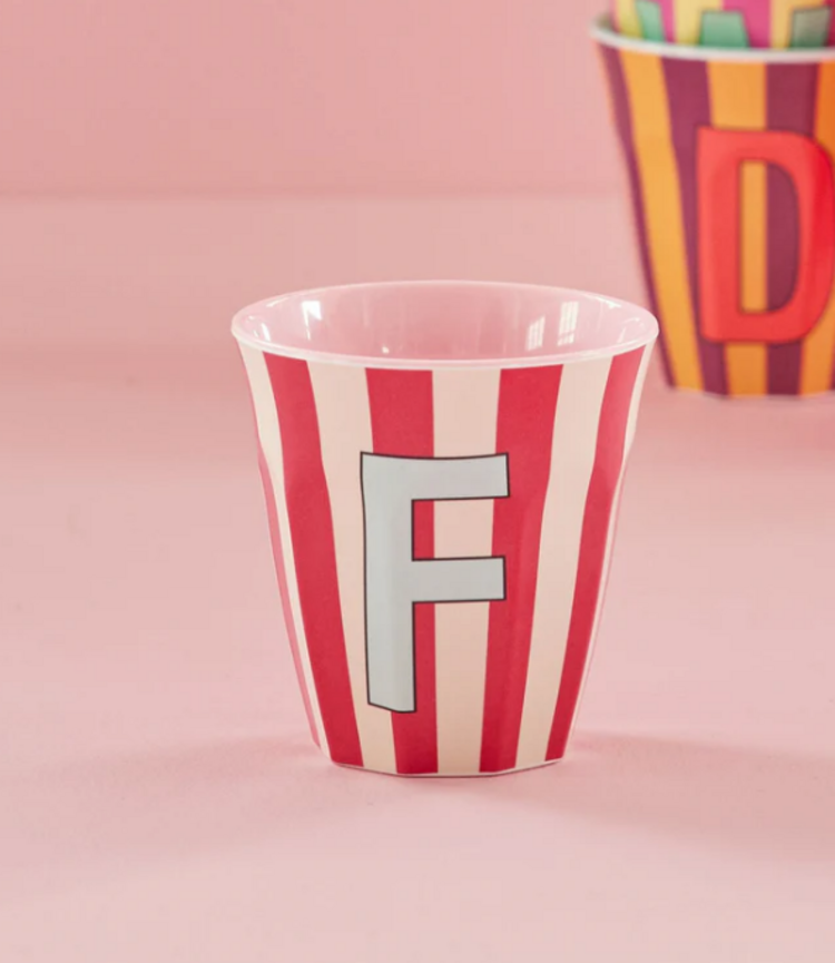 Rice Rice | Mok melamine F roze stripes