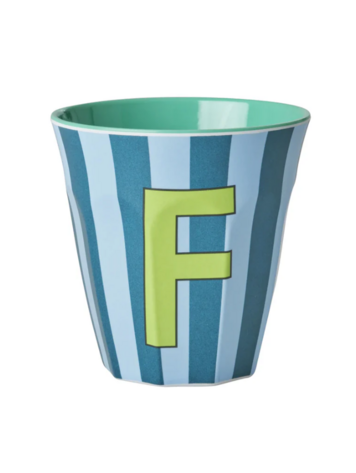 Rice Rice | Mok melamine F blauw stripes