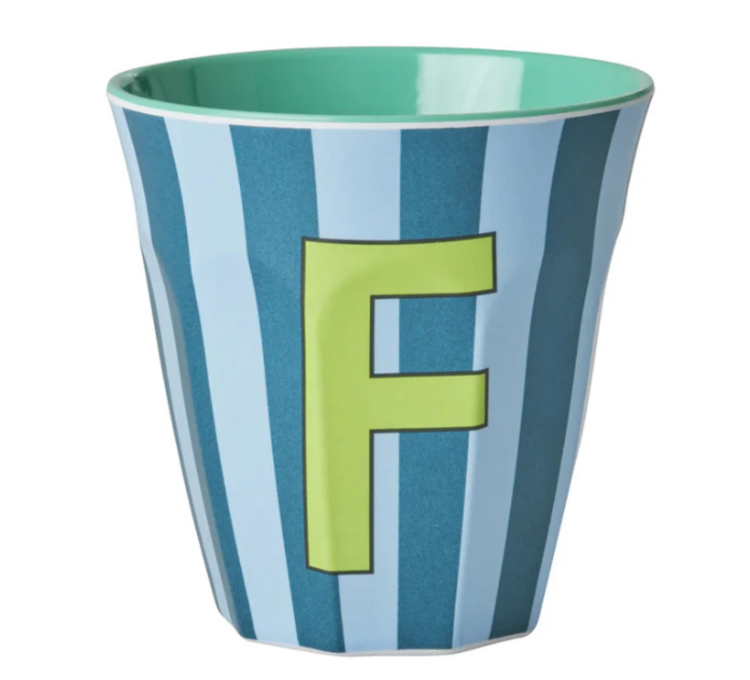 Rice Rice | Mok melamine F blauw stripes