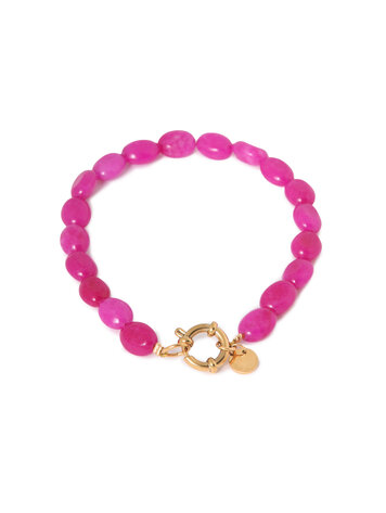 Label Kiki | Armband Red velvet gold
