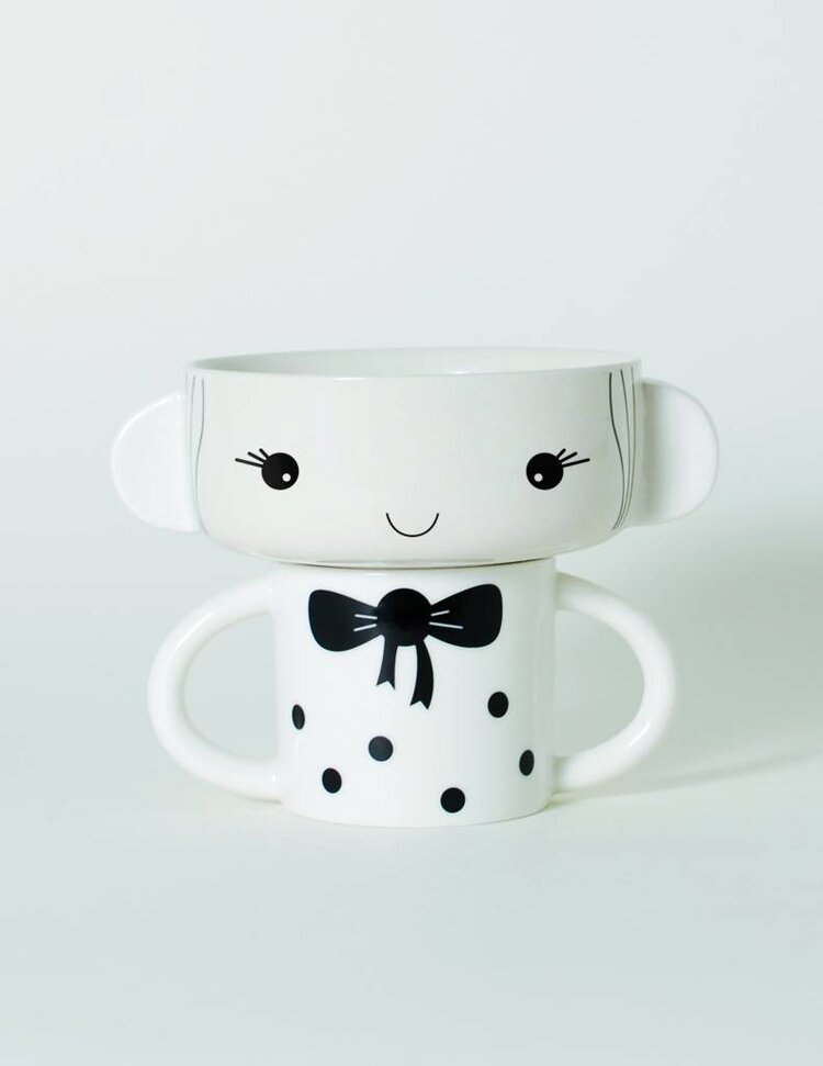 Wee gallery porcelain set girl