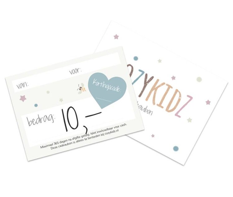 cadeaubon t.w.v. 10 euro