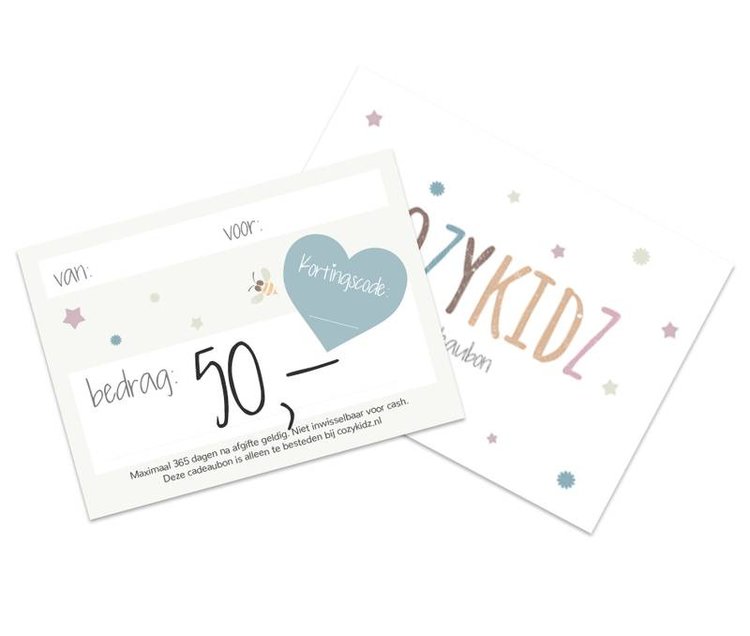 cadeaubon t.w.v. 50 euro