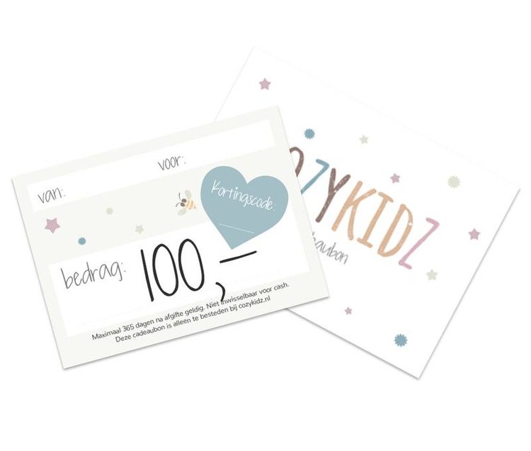 cadeaubon t.w.v. 100 euro
