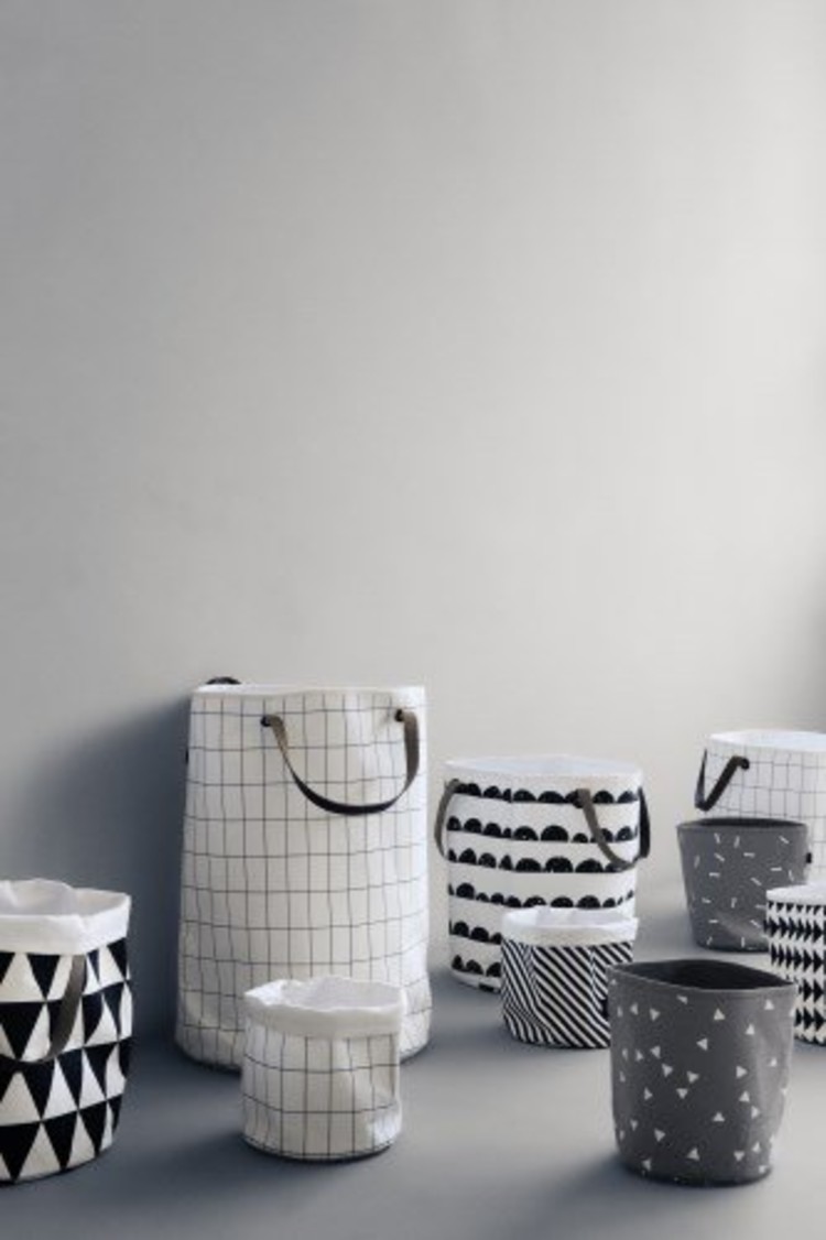 Ferm Living mandje stripes