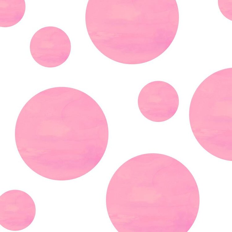 Love Mae dots pink wall decals