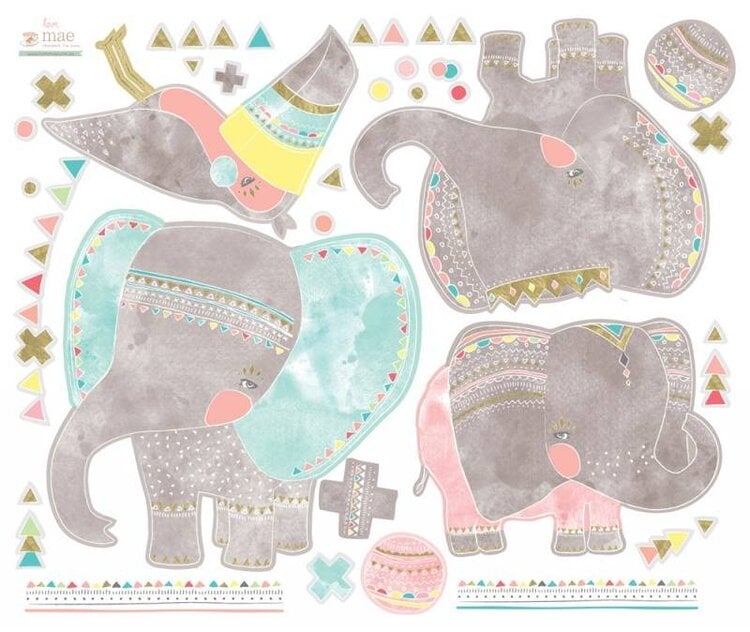 Love Mae Love Mae | Muurstickers elephant parade
